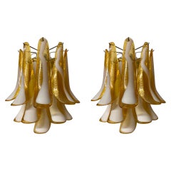 Pair of Mid Century Murano Glass Sconces