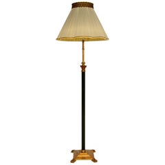 Antique Brass & Tole Floor Lamp