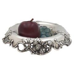 Tiffany & Co. Sterling Silver 1900 Blackberry Bowl in Art Nouveau Style