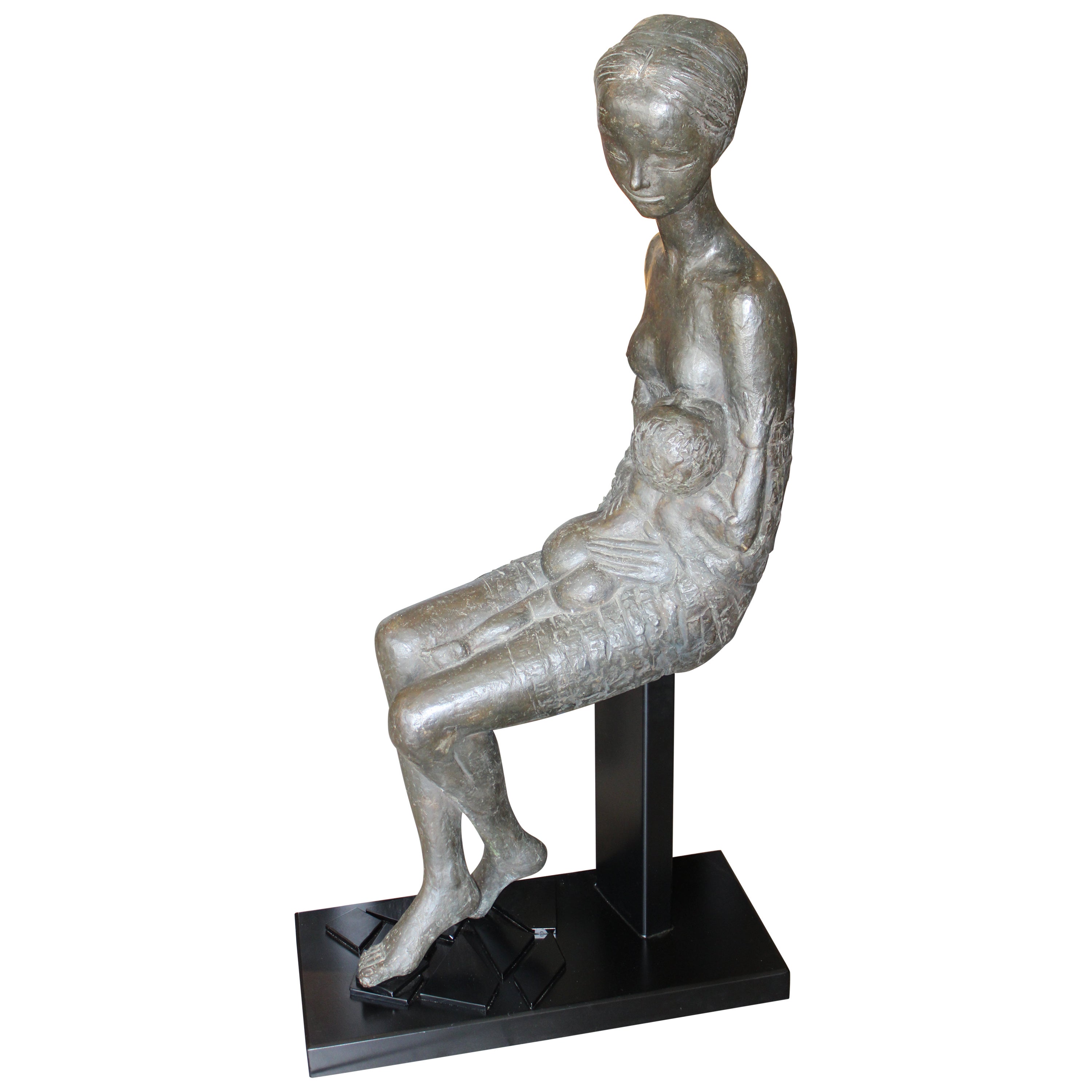 Pino Conte Life-Size Sculpture Called "Maternity", 1/1 For Sale