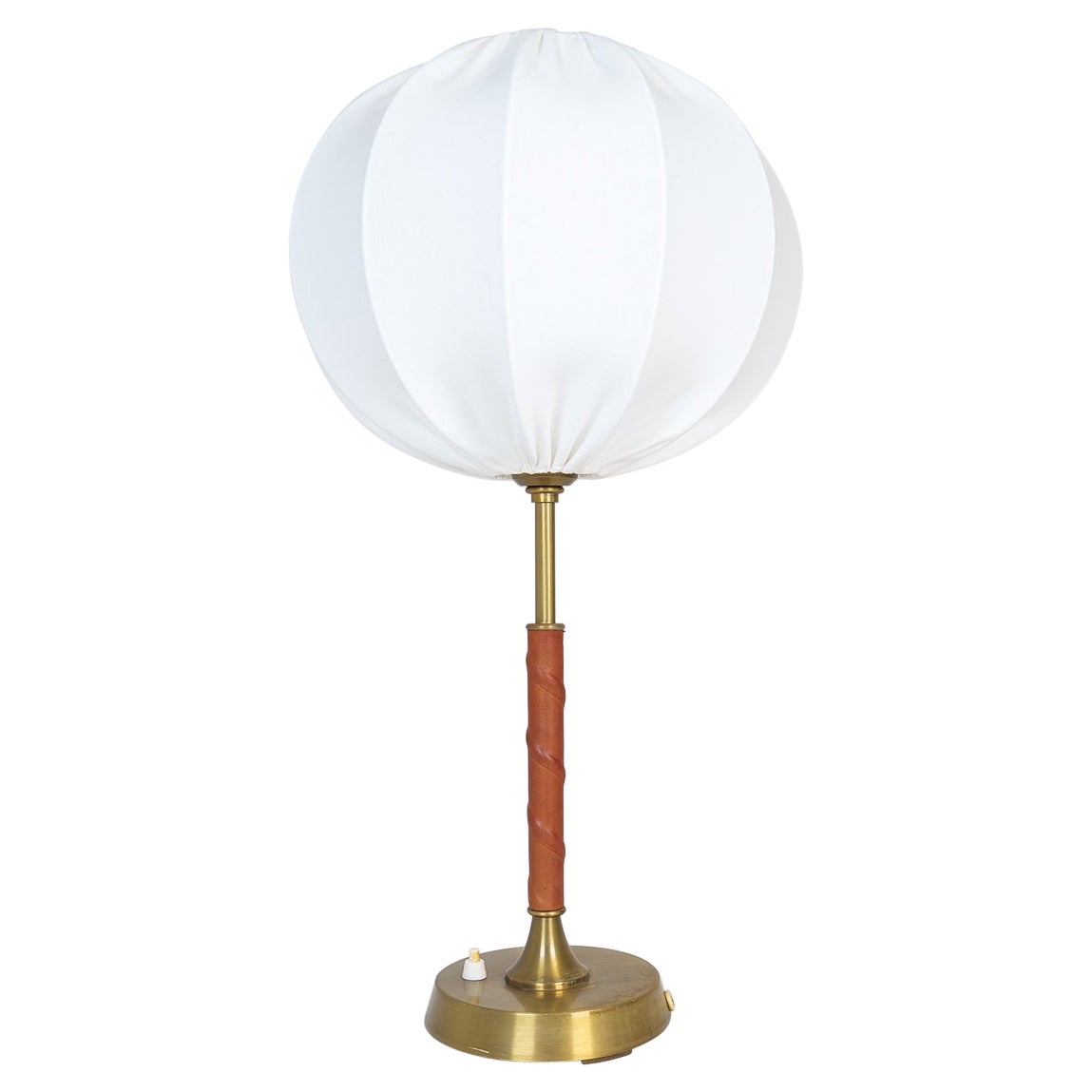 Table Lamp Mid-Century Modern Architectural Wood and Brass, 1950s at ...