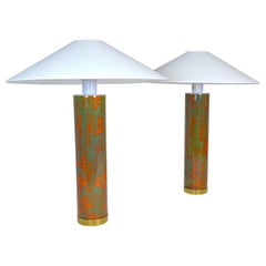Mid-Century Modern Rare and Large Ceramic Table Lamps Sweden 1960s