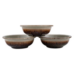 Bing & Grøndahl Mexico Dinner Service, Three Bowls in Glazed Stoneware