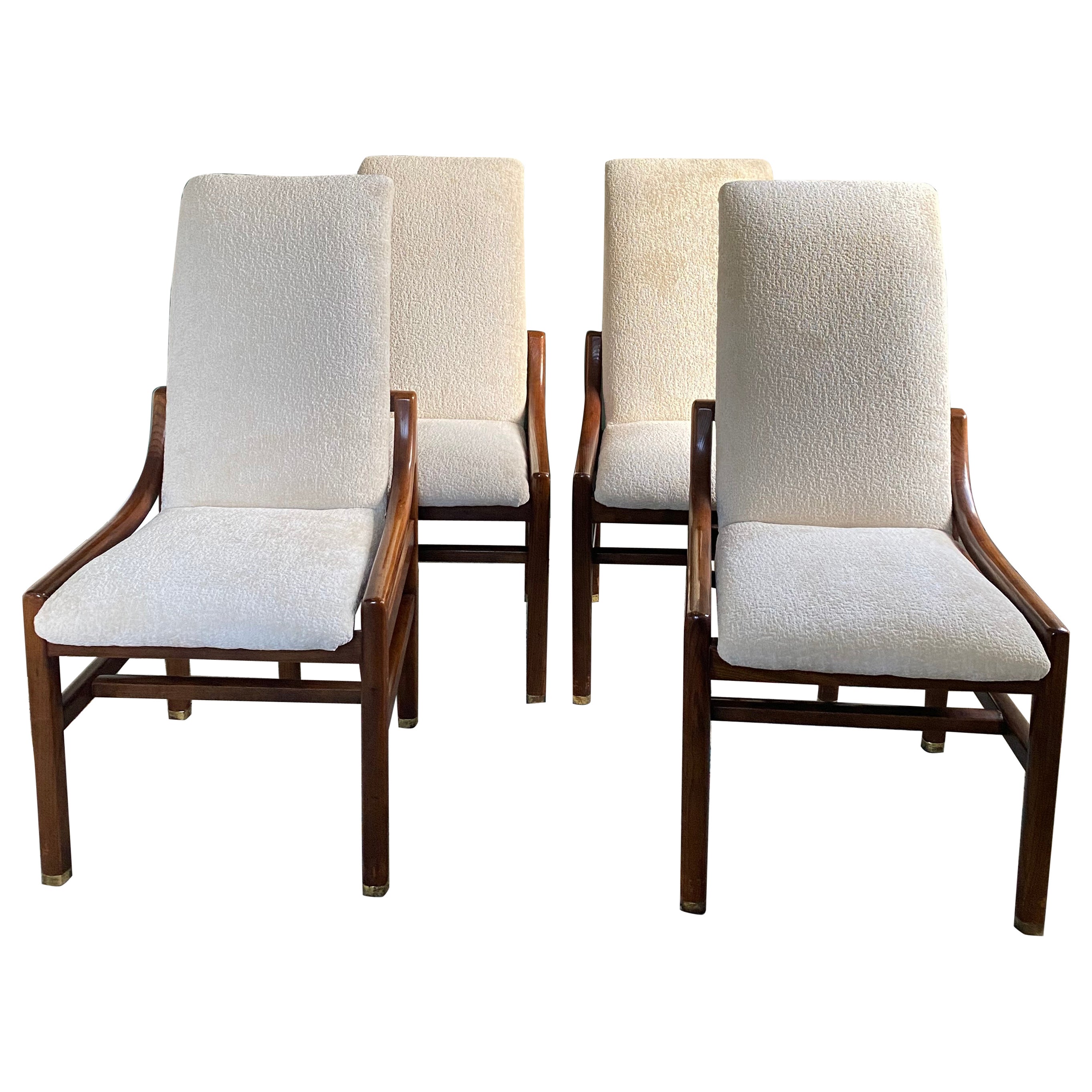 1970s Reupholstered Henredon Dining Chairs - Set of 4