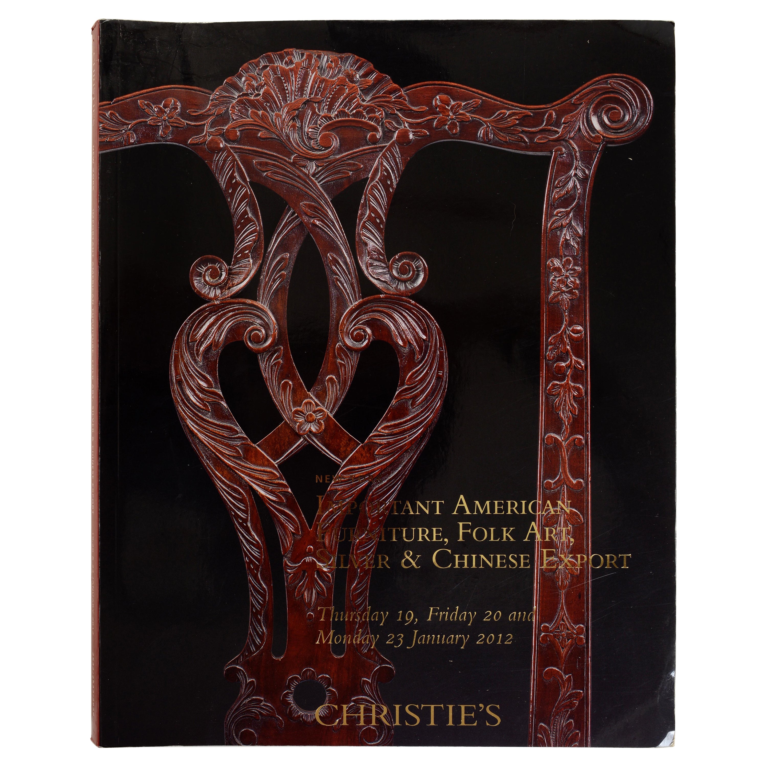 Christies 2012 Important American Furniture, Chinese Export, 1st Ed For Sale
