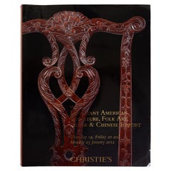 Christies 2012 Important American Furniture, Chinese Export, 1st Ed
