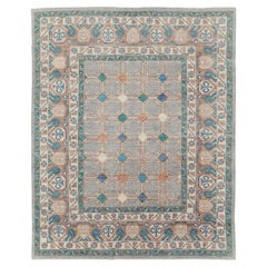 Zeitgenössischer handgefertigter ostaturkestanischer Khotan-Teppich in Zimmergröße