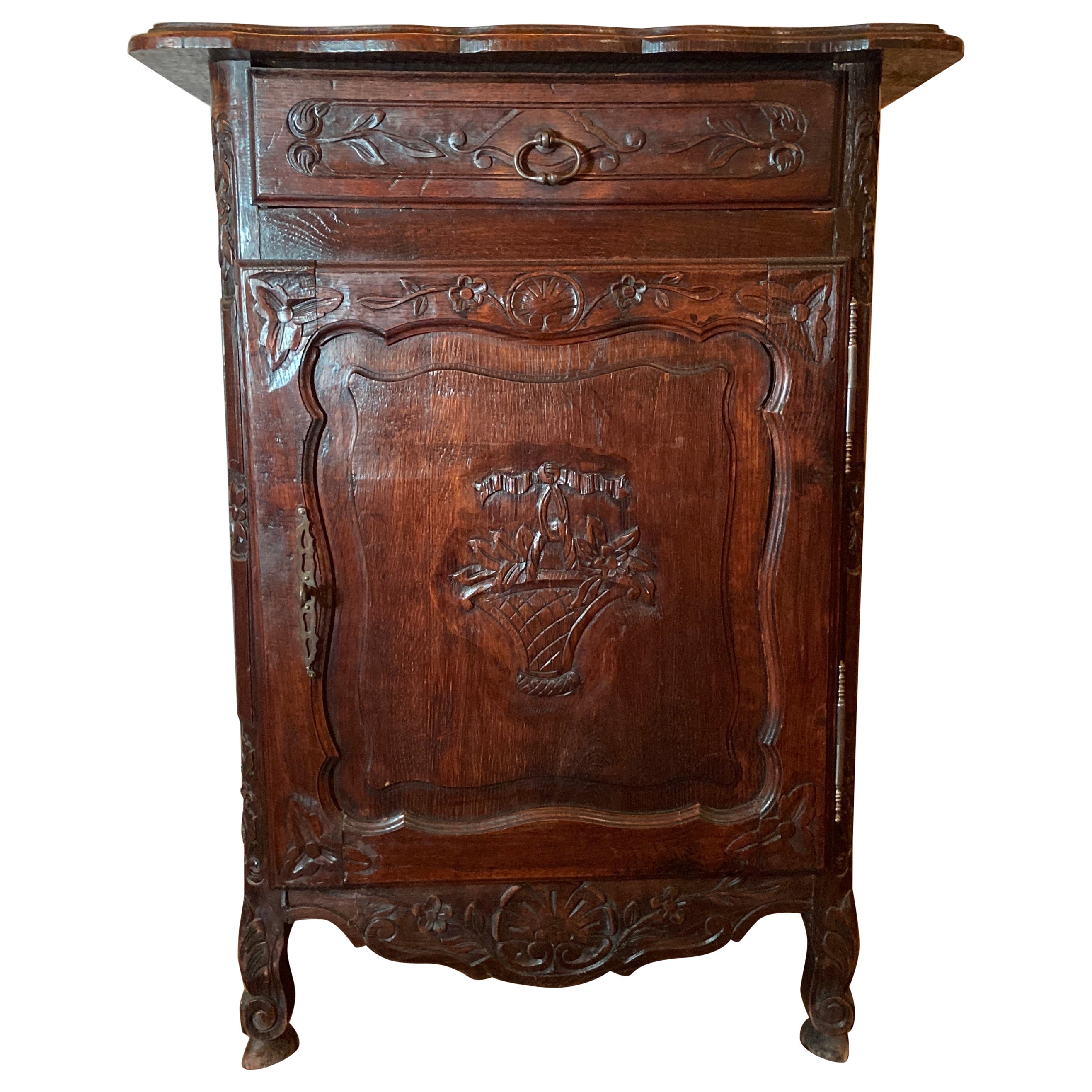 Antique French Provincial Oak Dresser, Circa 1860