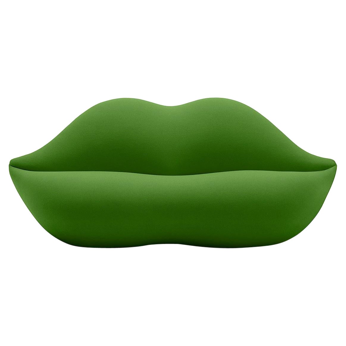 Gufram, canapé Bocca en forme de lèvre, Grass, par Studio 65