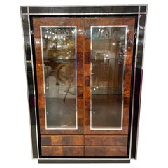 Vintage Display Cabinet by Willy Rizzo, Italy 1970s