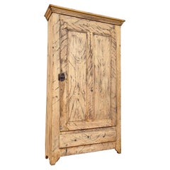 Late 19th Century Wooden French Wardrobe