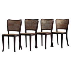 Set of 4 Thonet Dining Chairs, 1940s