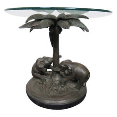 Bronze Safari-Themed End Table