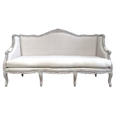 Vintage French Style Upholstered Daybed Sofa