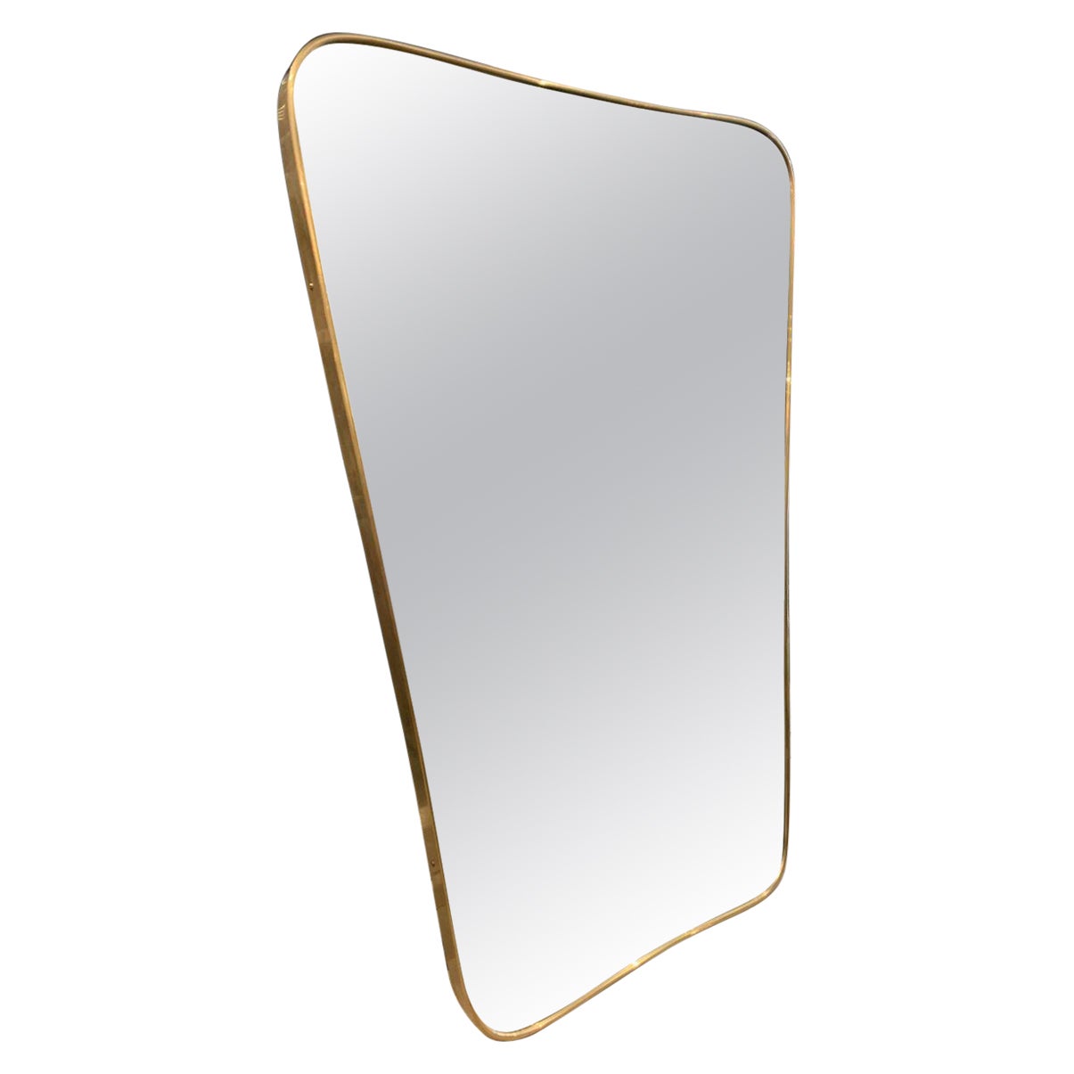 MidCentury Brass Mirror, Italy For Sale at 1stDibs
