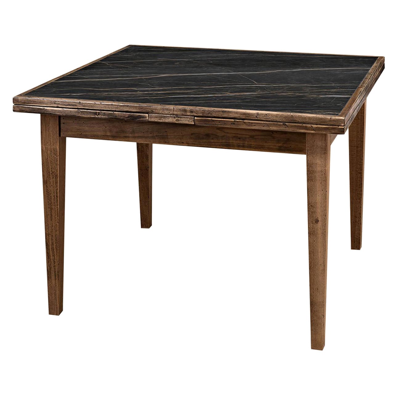 Italian Draw Leaf Extension Table For Sale