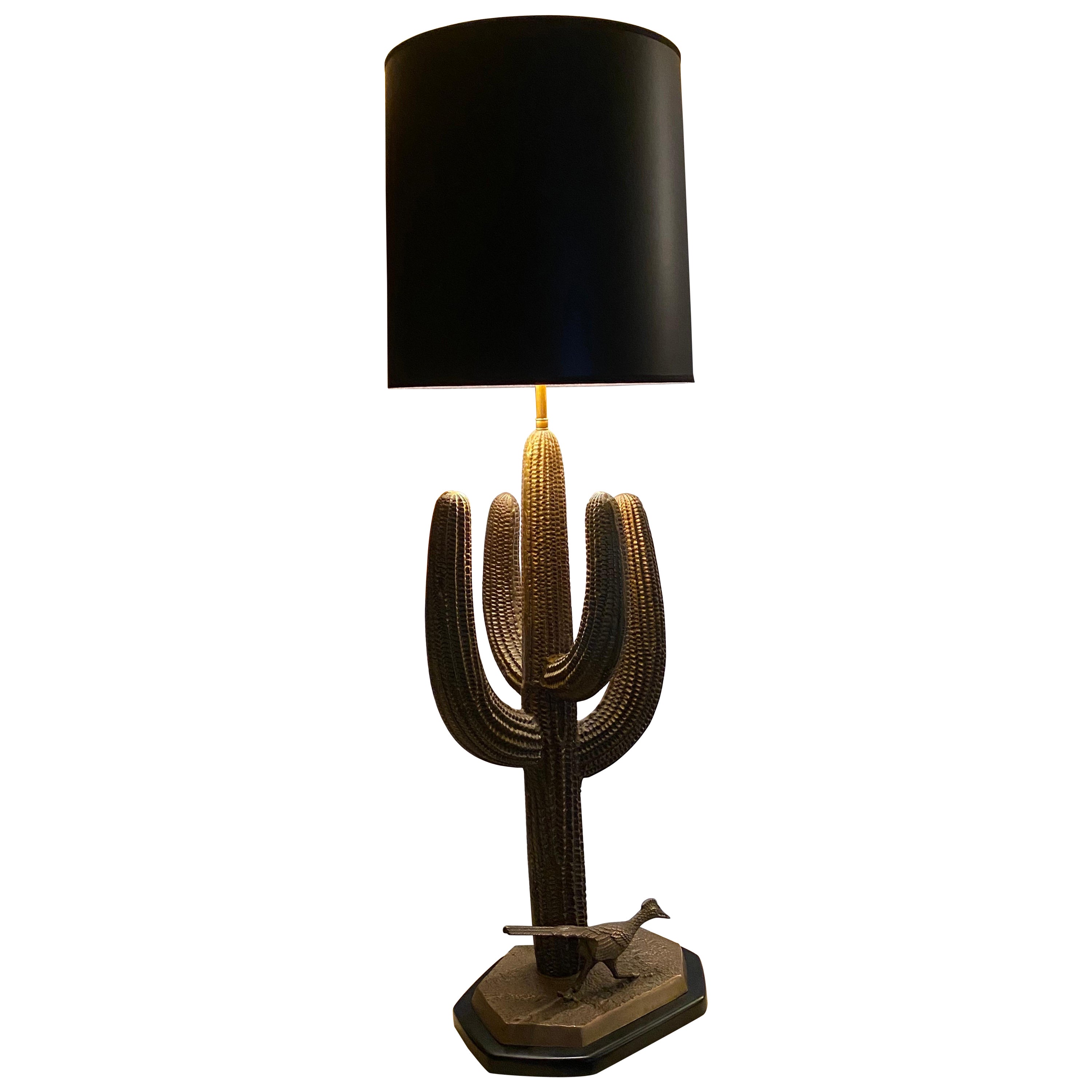 Brass Saguaro Cactus Lamp For Sale