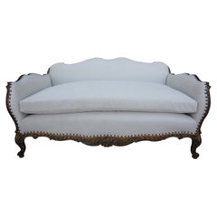 Used 19th Century French Régence Style Giltwood Loveseat or Sofa