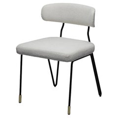 Modern Dining Chair with Metal Base