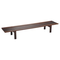 Vintage Martin Visser "BZ" Slatted Bench, The Netherlands 1960s