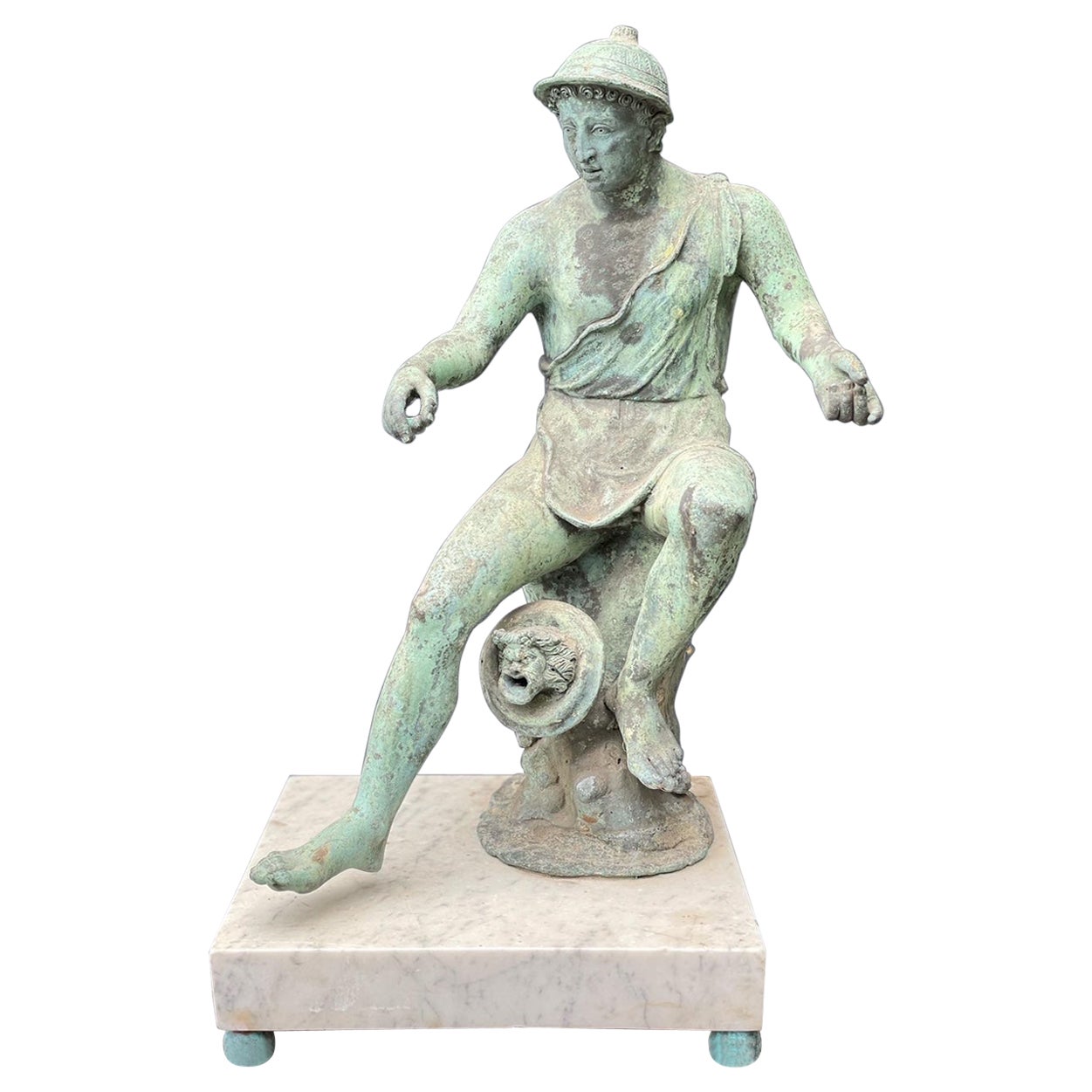 Bronzeskulptur von Hermes aus dem 19. Jahrhundert