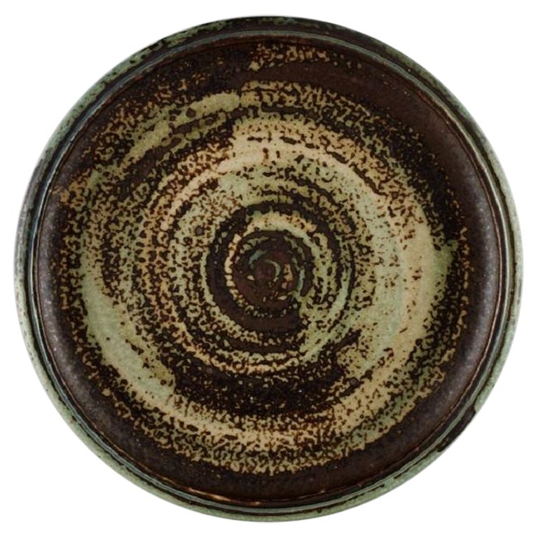 Carl Halier für Royal Copenhagen, runde Schale / Schale aus glasierter Keramik