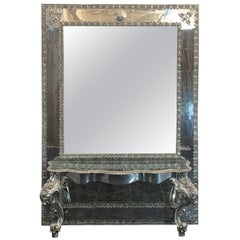 Large Metal Mirror by Piero Figure for Atena