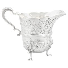 19th Century, Victorian Sterling Silver Cream Jug
