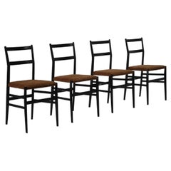 Used Set of Four ‘Superleggera’ Chairs by Gio Ponti for Cassina, Italy, 1950s