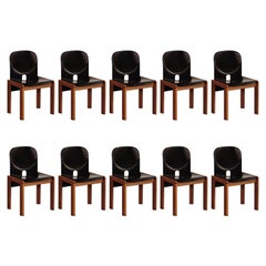 Vintage Afra & Tobia Scarpa "121" Dining Chairs for Cassina, 1965, Set of 10