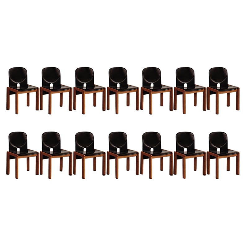 Afra & Tobia Scarpa "121" Dining Chairs for Cassina, 1965, Set of 14 For Sale