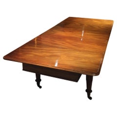 Antique Large 19th Century Victorian Mahogany Dining Table