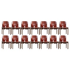 Retro Afra & Tobia Scarpa "121" Dining Chairs for Cassina, 1965, Set of 14