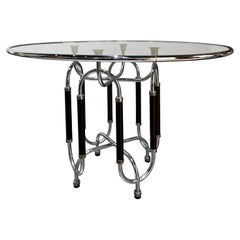 Gabetti & Isola Steel Dining Table Italy 1970