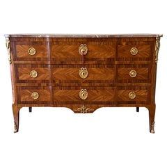 Used Louis XV Ormolu-Mounted Kingwood and Fruitwood Commode 'Mid 18th Century'