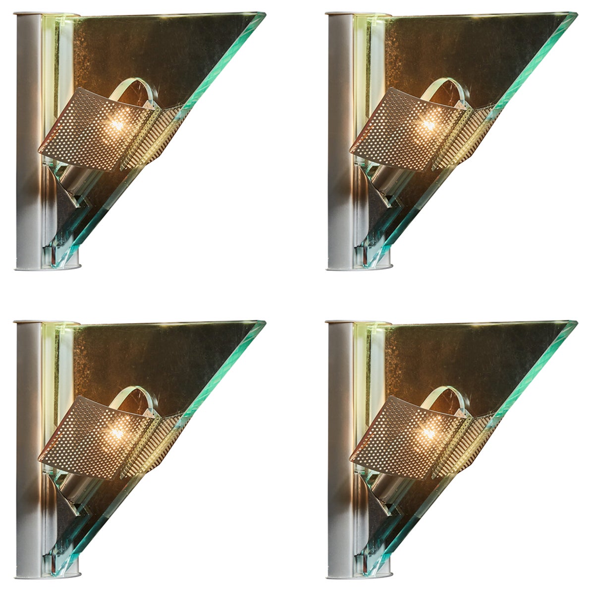 Set di quattro lampade da parete Icaro di Carlo Forcoloni per Artemide