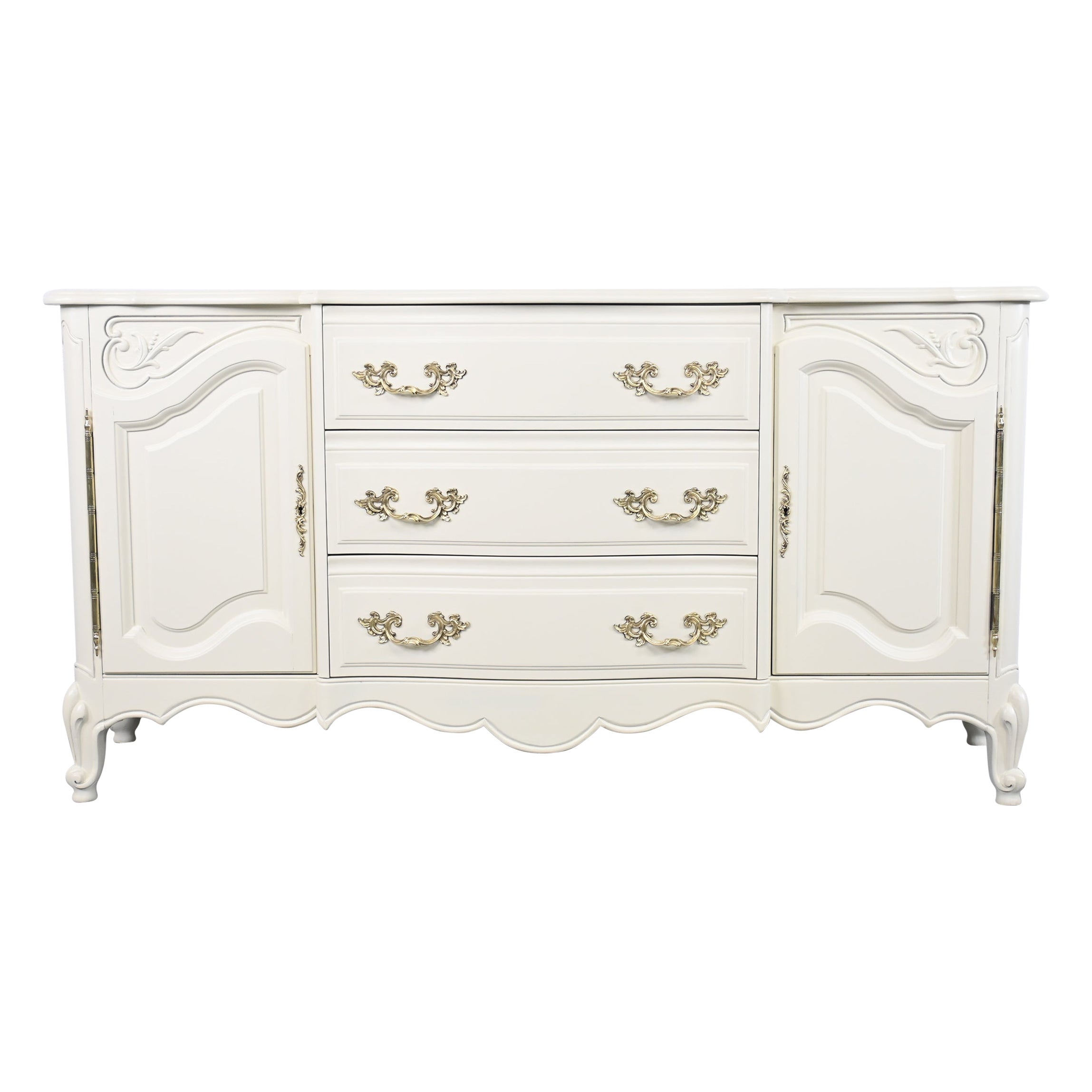 Karges Furniture Louis XV French Provincial Credenza or Sideboard For Sale