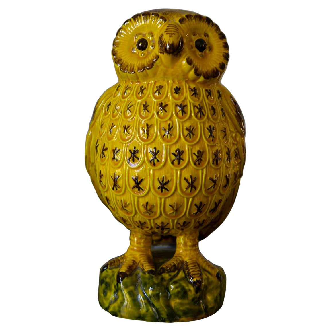 1970's Vintage Italian Signed Bassano Owl