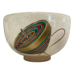 Shiko Shikou Munakata Raro cuenco de té Chawan de cerámica japonesa firmado Caja