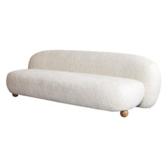 Kelly Wearstler Morro Sofa in White Bouclé