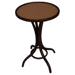 Early Thonet Pedestal Table with Cork Top