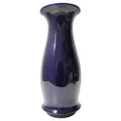 Blue Lacquered Ceramic Vase by Lavenia Ascribable to Guido Andlovitz, Italy