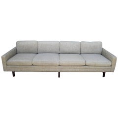 Fabulous Milo Baughman Four-Seat Sofa with Walnut Legs, Mid-Century Modern
