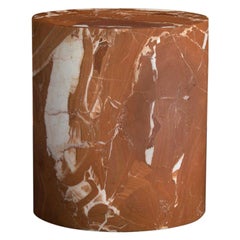Kelly Wearstler Monolith Side Table in Russo Red Marble