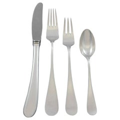 Classic by Michelsen Sterling Silver Flatware Set Service 48 Pcs Modern Dinner