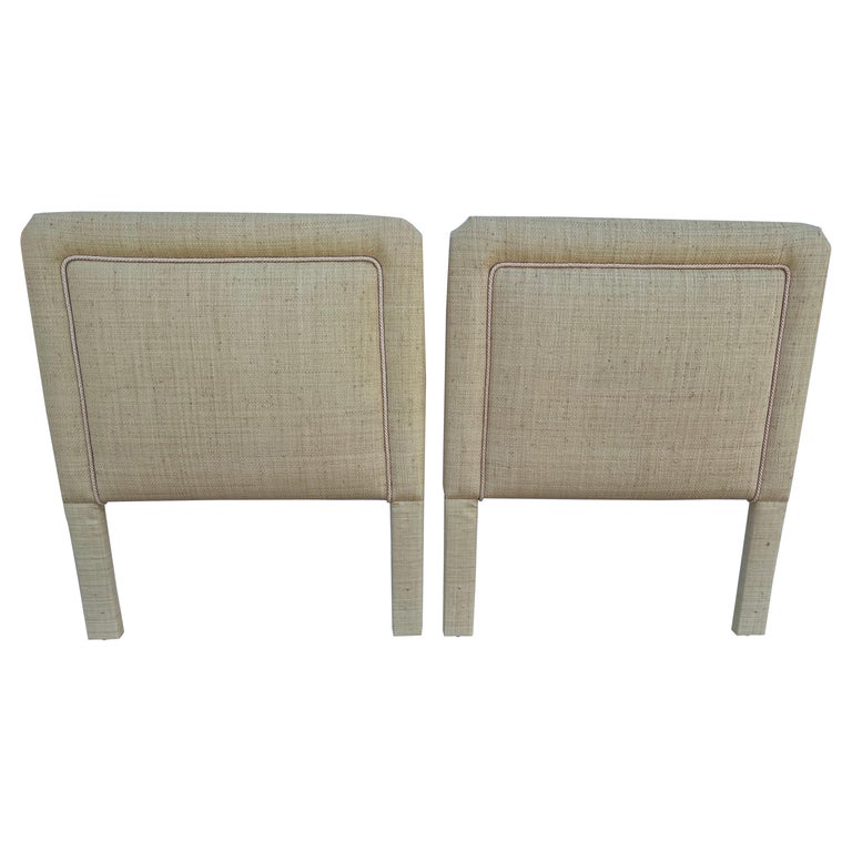 Pair of Palm Beach Seagrass Twin Headboards at 1stDibs twin seagrass