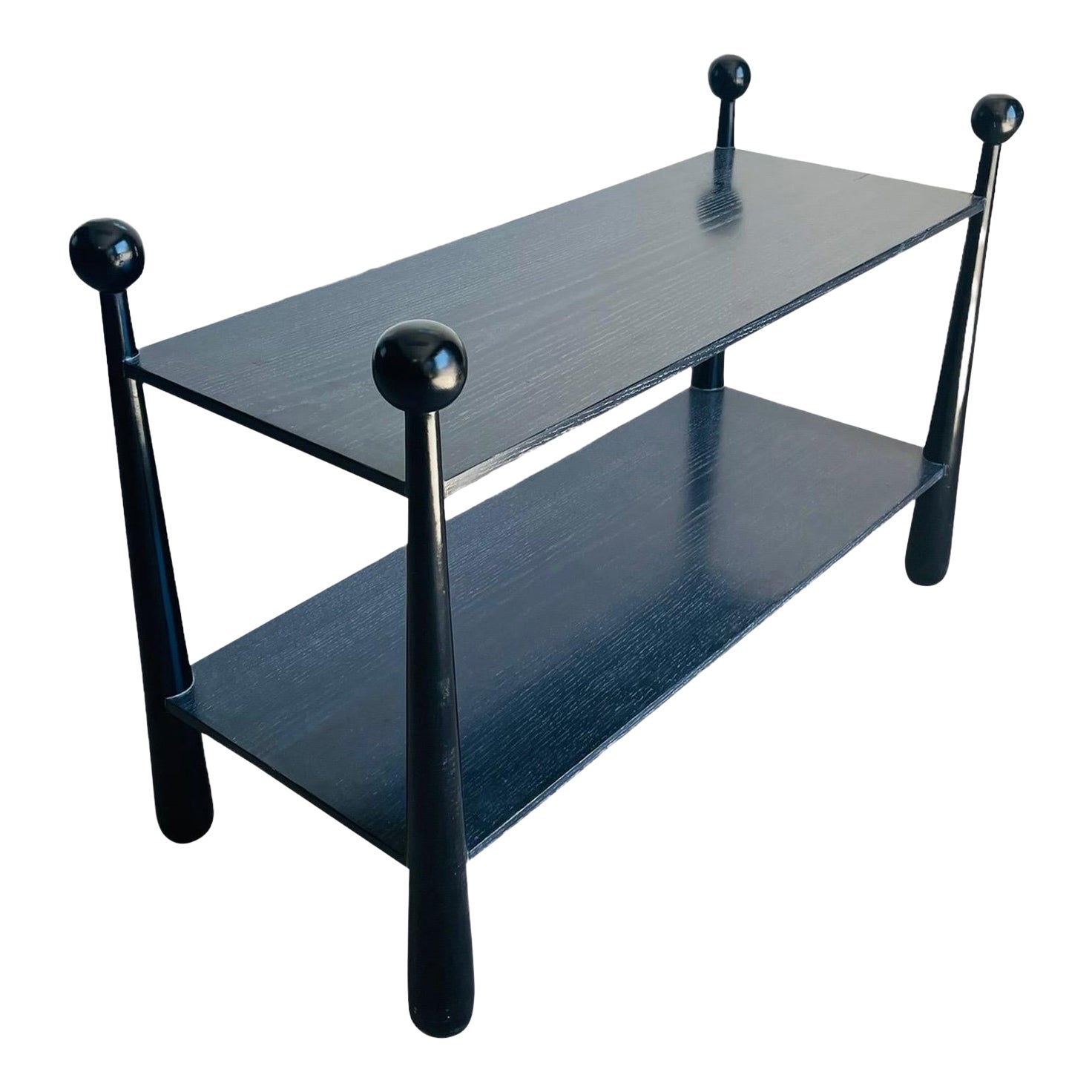 Two Tiered Console Table in Style of Jean Royère For Sale