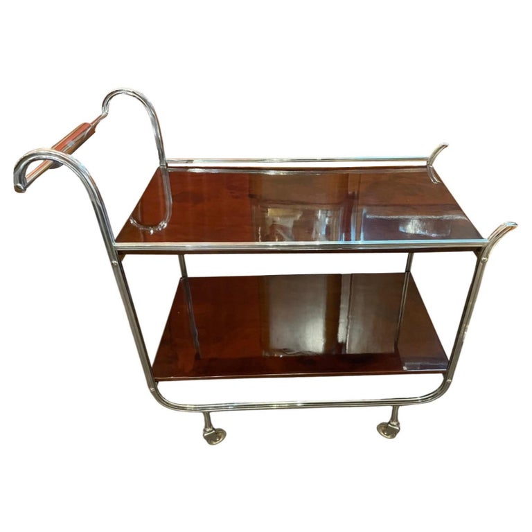Art Deco Rolling Bar Cart at 1stDibs