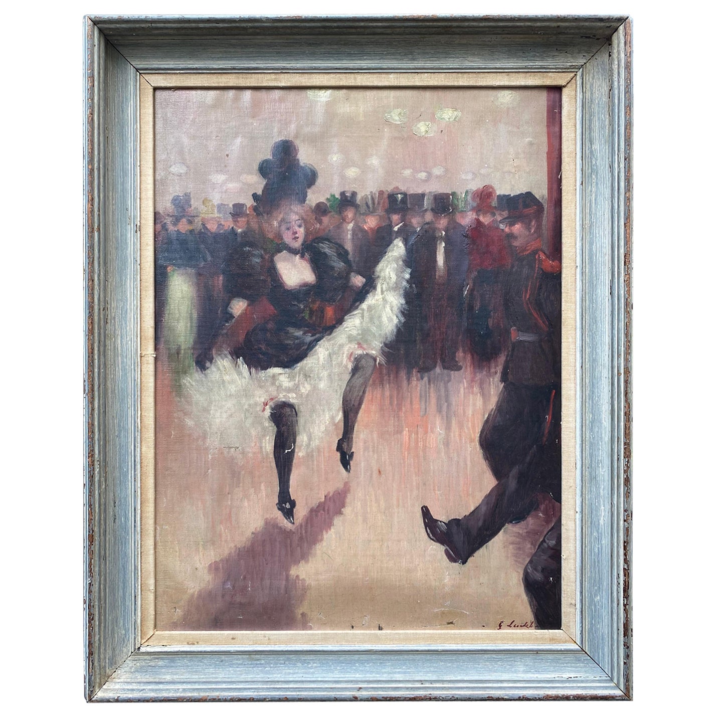 Henri de Toulouse Lautrec Style painting " Dancer"