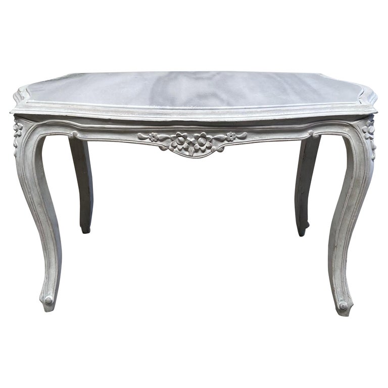 Vintage French Style Console Table with Marble Top For Sale at 1stDibs